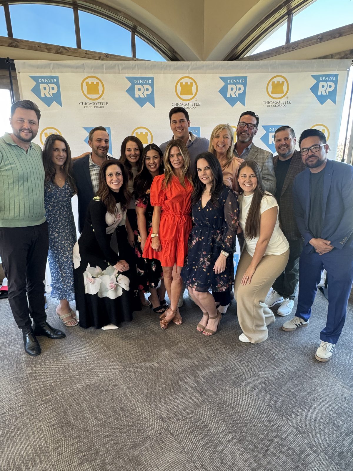 Group at a Chicago Title branded networking event
